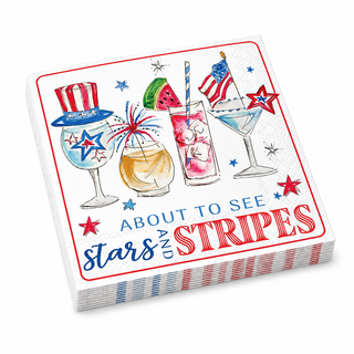 Patriotic Cocktail Napkin
