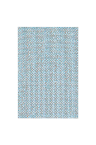 Aqua and Sand Basket Weave Outdoor Rug
