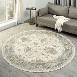 Elara Damask Farmhouse Indoor Area Rug
