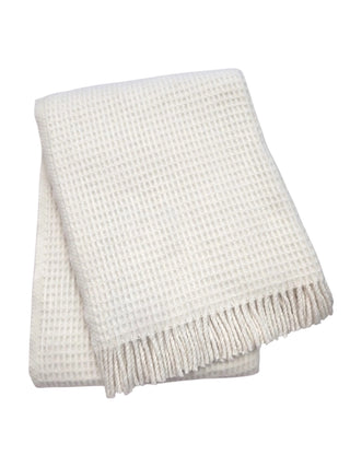 Basic Waffle Throw with Fringes
