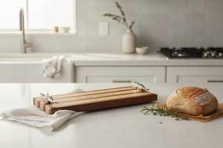 Stone Harbor Serving Board with Whale Handles
