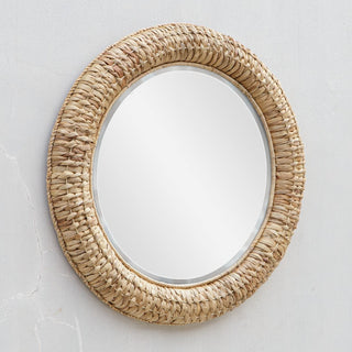 Twisted Seagrass Round Mirror

