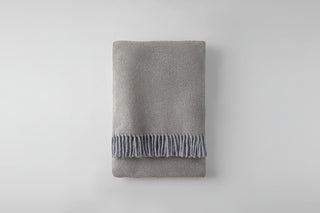 Tweed Weave Throw with Fringe
