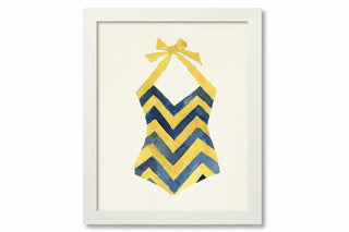 Chevron Bathing Suit One Piece
