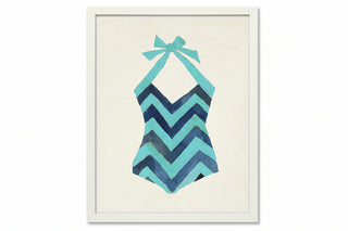 Chevron Bathing Suit One Piece
