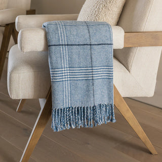 Windowpane Plaid Throw
