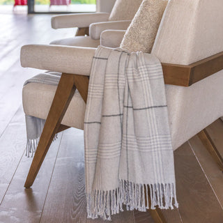 Windowpane Plaid Throw
