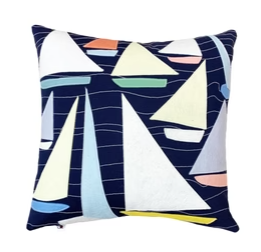 Sailboat Regatta Pillow ***