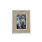 Gabriel 4x6 Photo Woven Reed Picture Frame with White Border