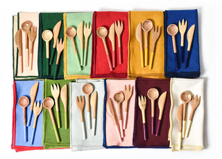Blue Fundamental Wood Appetizer Spreader
