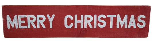 Merry Christmas (Red Board/ White Text)