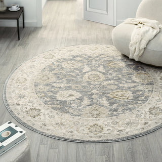 Elara Vintage Damask Indoor Area Rug
