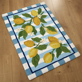 Summer Lemon Hook Rug
