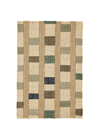 Mosaic Handwoven Jute Rug
