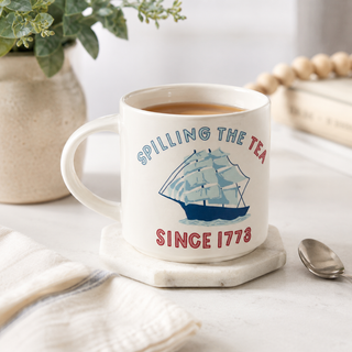 Spilling the Tea Large Ceramic Mug
