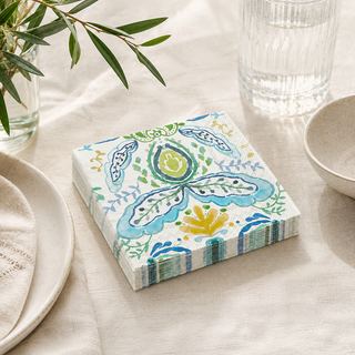 Azure & Ivy Gold Napkins
