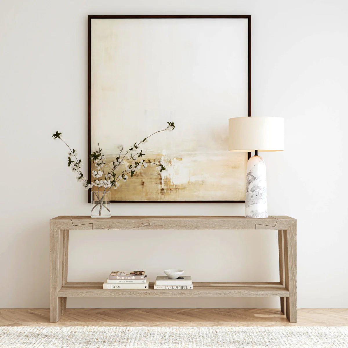 Troy Console Table White