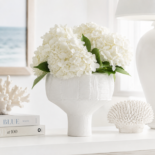 Krissa Small Vase, Blanc de Chine
