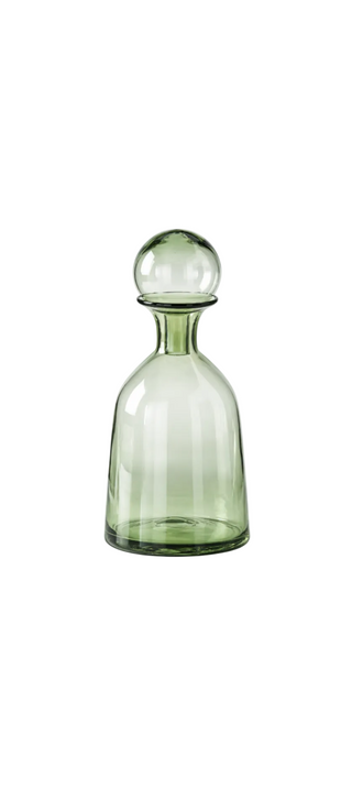 Green Glass Vases w/Stopper

