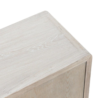 Elode Solid Wood 4Dr Cabinet   Beige   Natural
