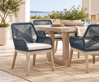Set of 2   Loom Indoor/Outdoor Arm Chair
