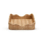Scalloped Edge Basket Weave Pattern Napkin Holder