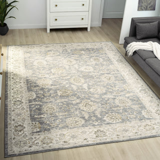 Elara Vintage Damask Indoor Area Rug
