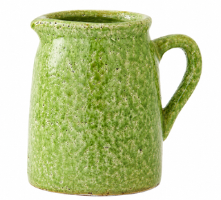 Green Crackle Glazed Terracotta Pitchers   Small
