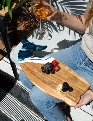 Resin Whale Charcuterie Board
