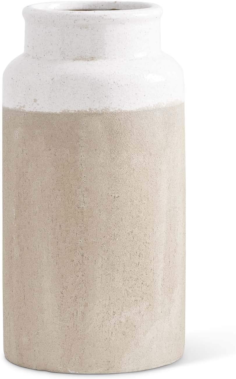 Ceramic Vases With Light Cream Glaze