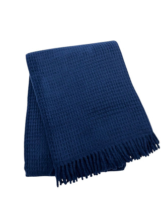 Basic Waffle Throw with Fringes
