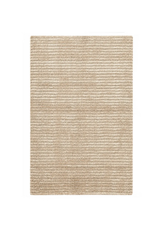 Cut Stripe Hand Knotted Viscosewool Rug

