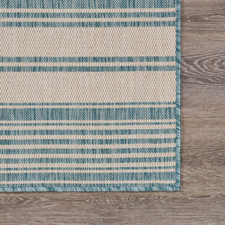 Thatcher Tropical Striped Indoor/Outdoor Area Rug
