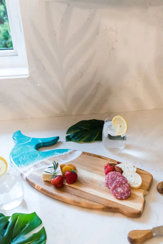 Resin Whale Charcuterie Board
