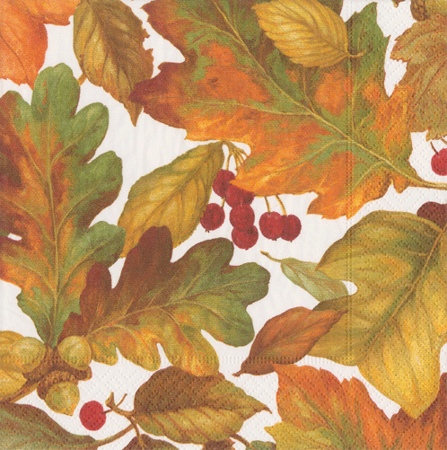 Autumn Leaves 2 Luncheon Napkin