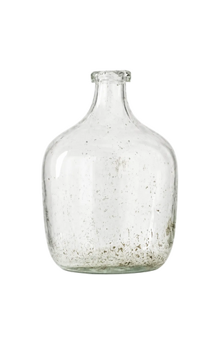 TEXTURED HANDBLOWN GLASS BOTTLE   Large ***
