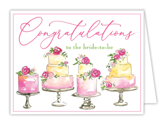 Congratulations to the Bride Greeting Card