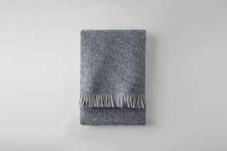 Tweed Weave Throw with Fringe
