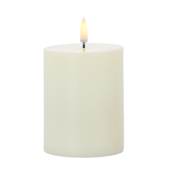 3x5 Uyuni Ivory Pillar Candle