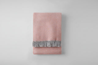 Tweed Weave Throw with Fringe
