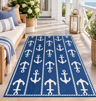 Anchor Blue White
