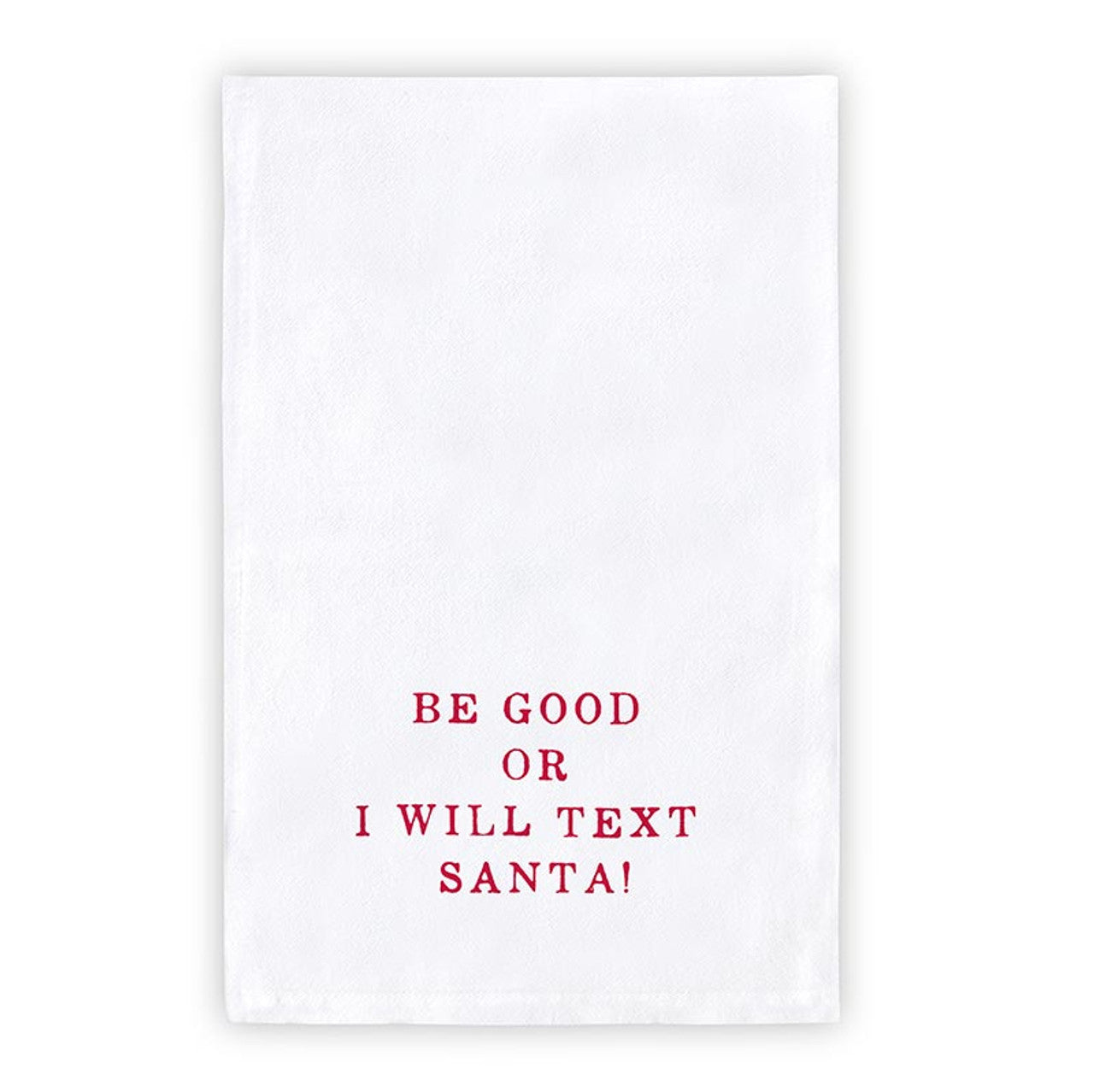 Text Santa Kitchen Towel