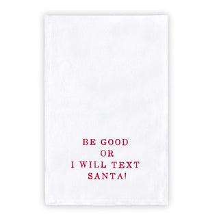 Text Santa Kitchen Towel

