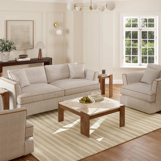 Rosaline Contemporary Striped Indoor Area Rug
