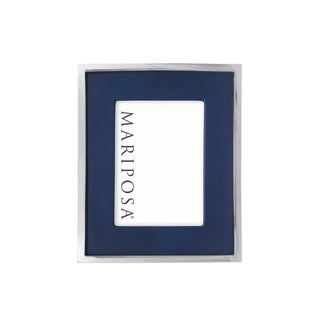 Leather with Metal Border Frame
