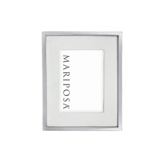Leather with Metal Border Frame
