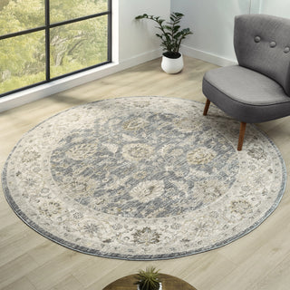 Elara Vintage Damask Indoor Area Rug
