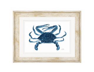 Crab in Blue 1 34" x 28"
