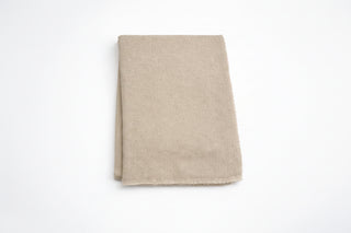 Cotton Blend Mini Herringbone Throw with Eyelash Fringes
