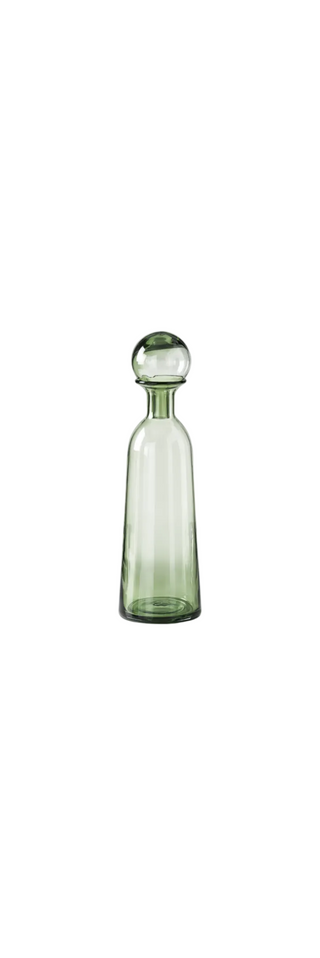 Green Glass Vases w/Stopper
